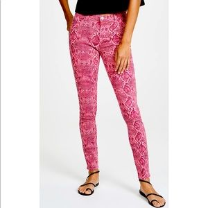 J Brand 620 Neon Pink Boa Jeans NWOT